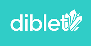 Logo de Diblet en color blanco